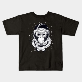 Manga Style Astronaut monkey in space suit Kids T-Shirt